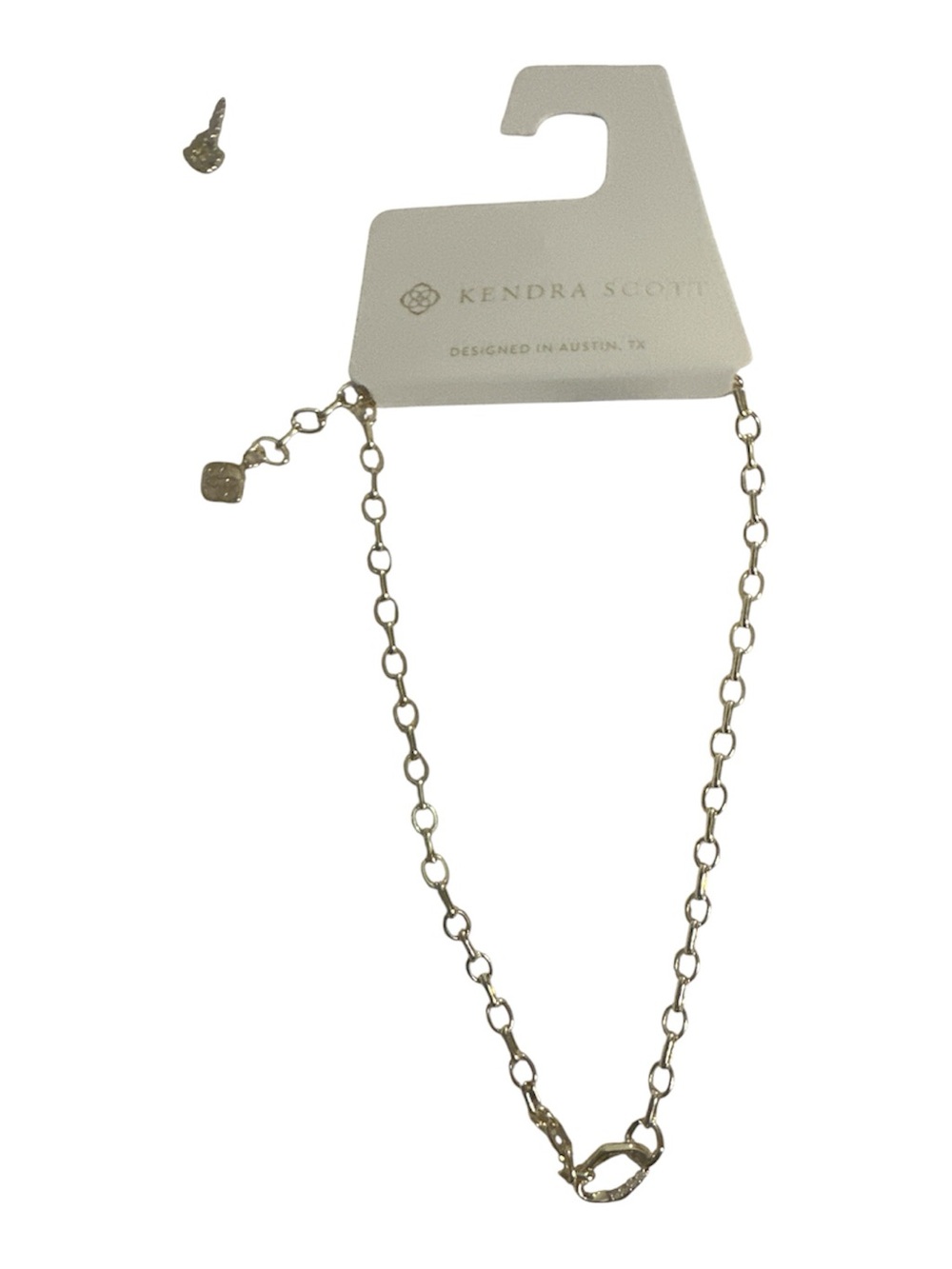 NWT Kendra Scott Gold Link Chain Necklace with Toggle Clasp 14k gold brass nice